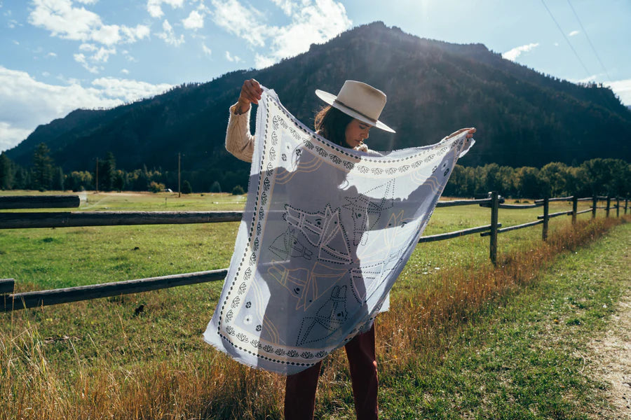 Cornflower Blue Cashmere Wild Rag