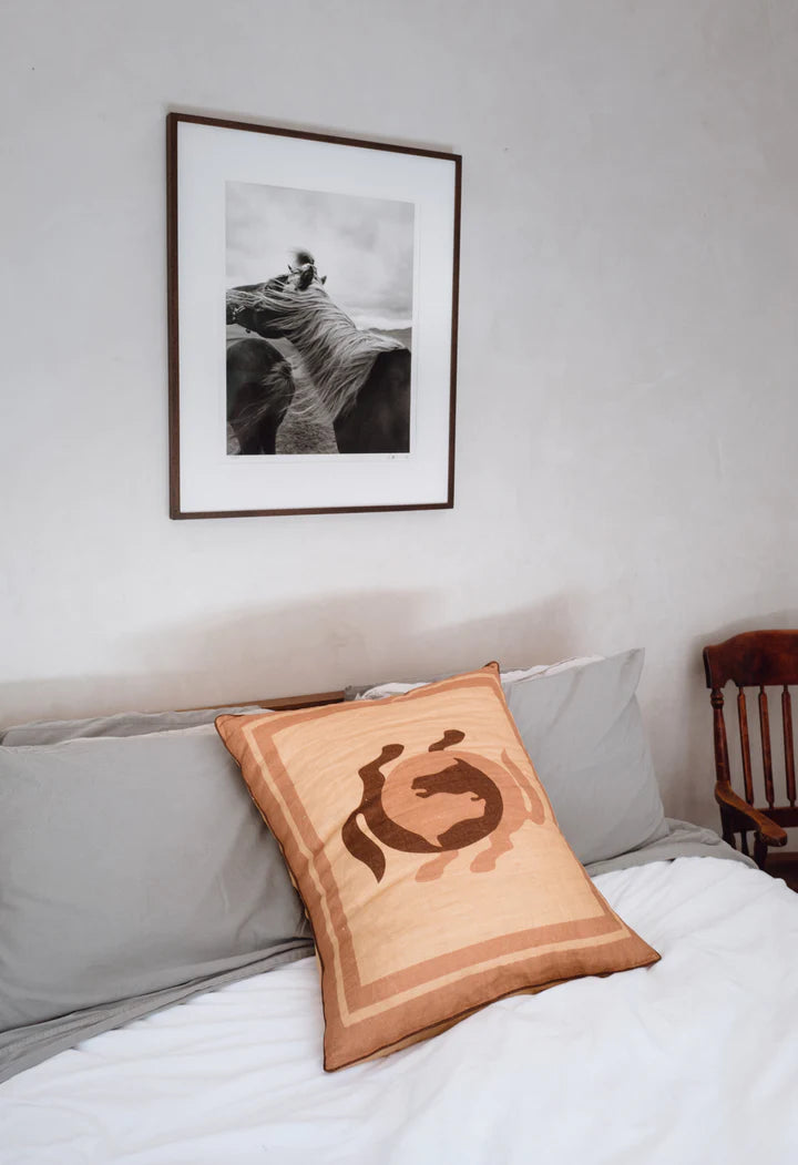 Yin Yang Horse Pillow