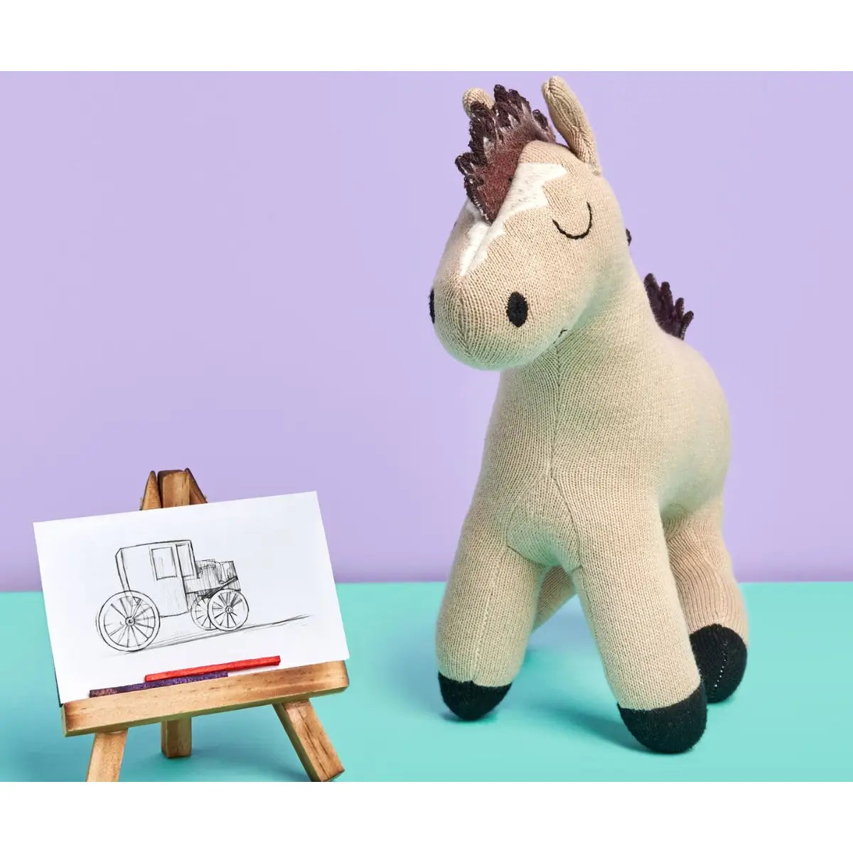 Knitted Horse Plush Toy