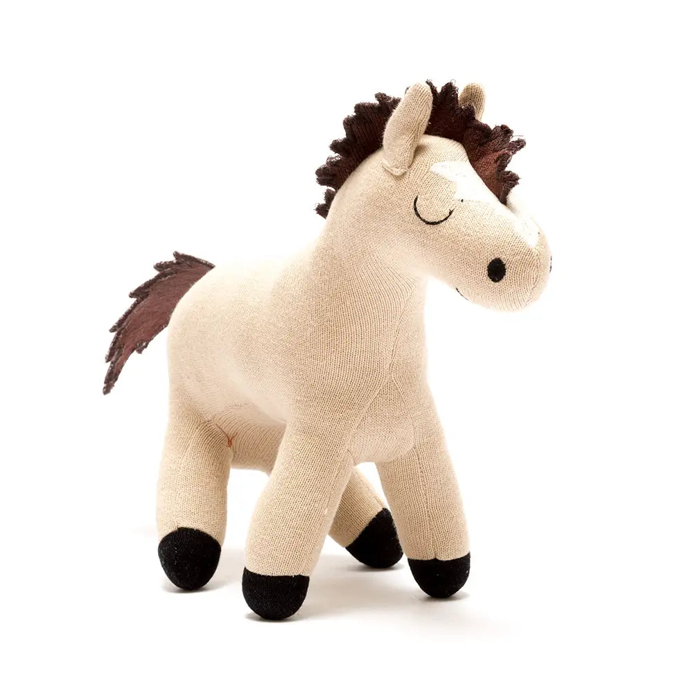 Knitted Horse Plush Toy