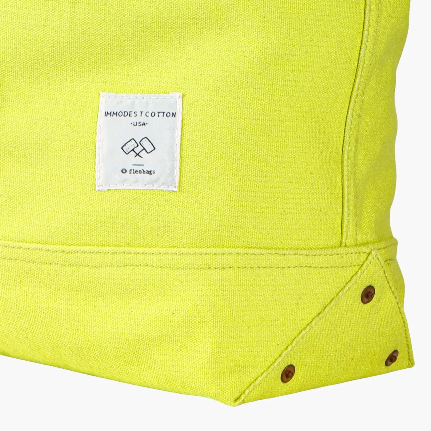 Large East West Tote | Lime