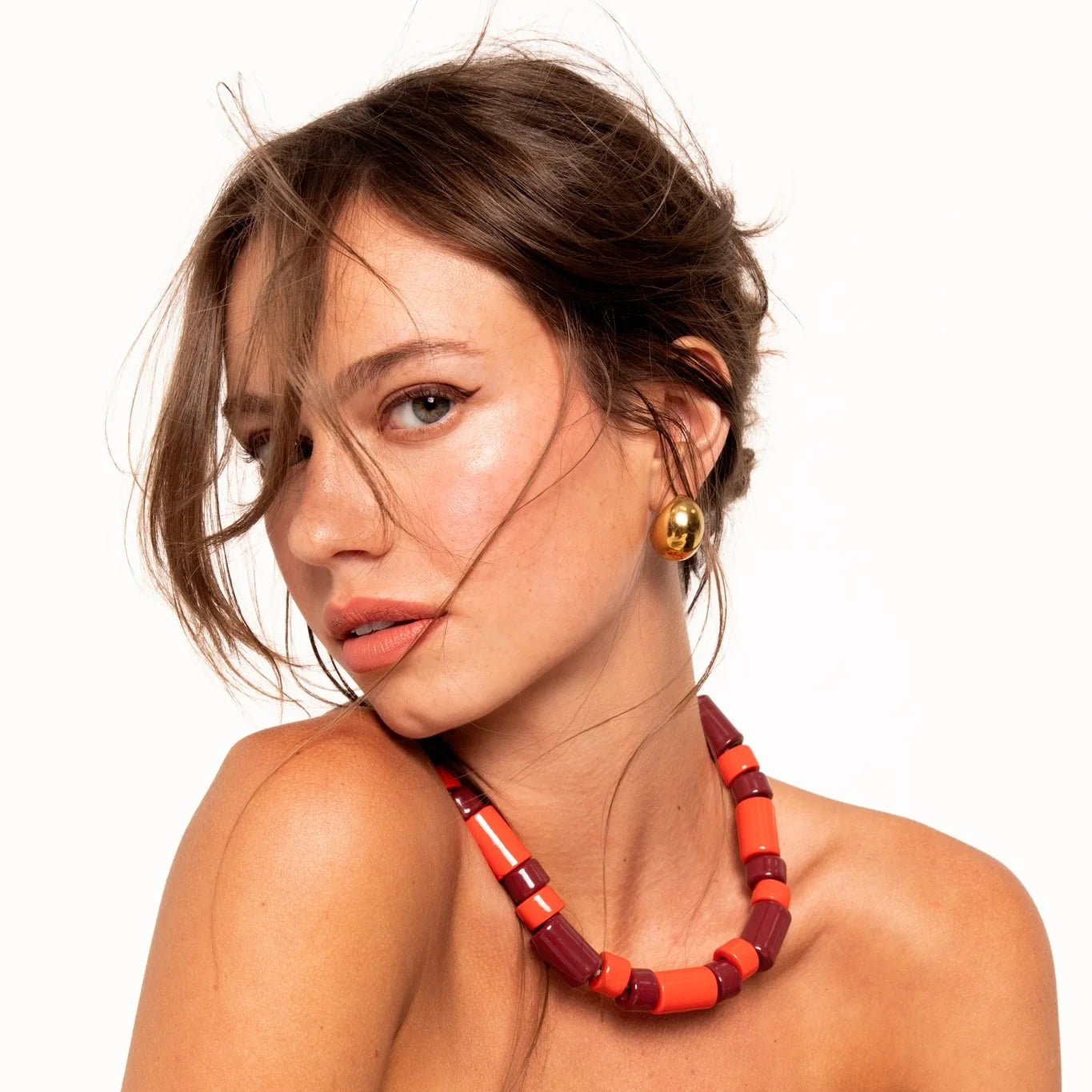 LOBSTER & WINE | BEAD TWO & FIVE NECKLACE