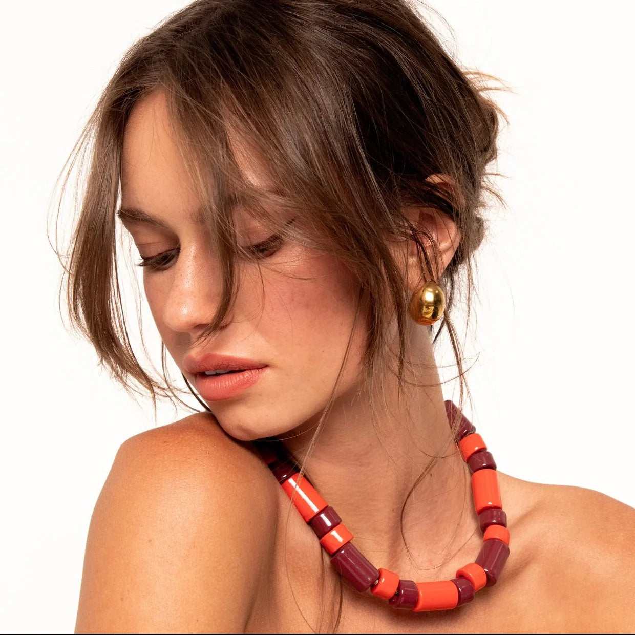 LOBSTER & WINE | BEAD TWO & FIVE NECKLACE