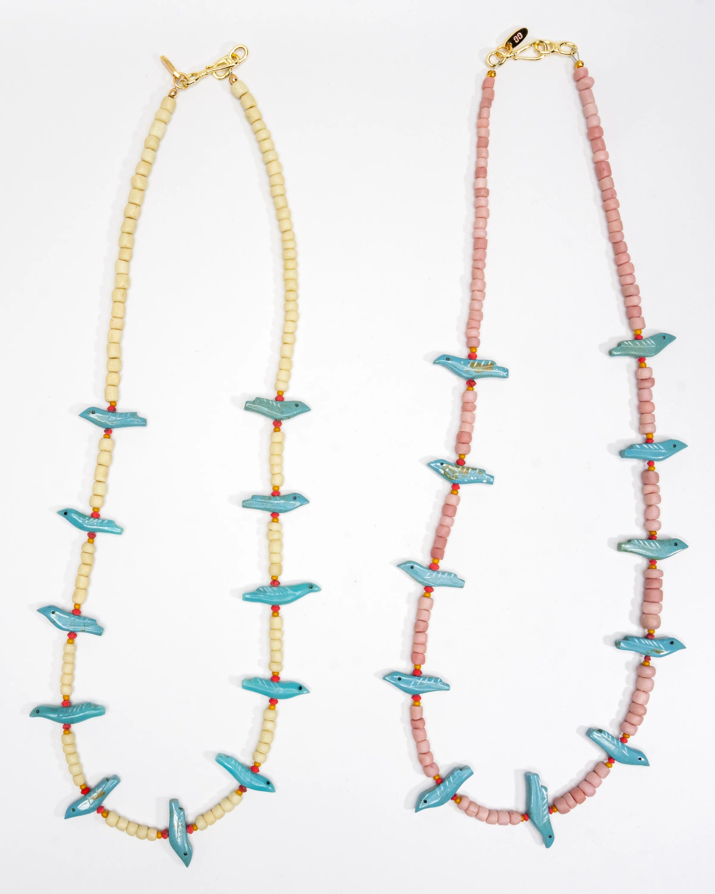 Long Turquoise Bird Necklace
