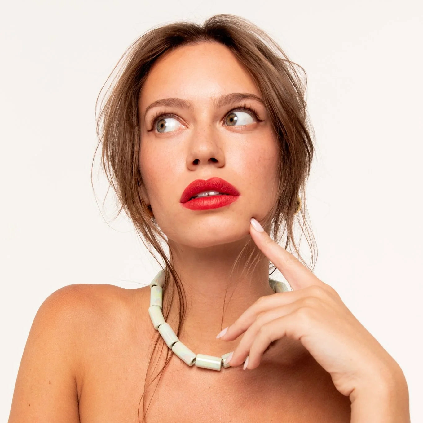MATCHA | BEAD FOUR NECKLACE