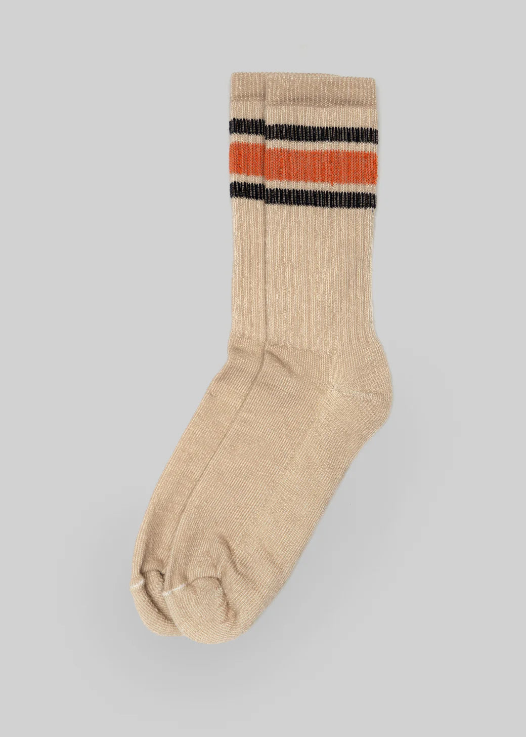 Men's Merino Wool Crew Socks | Navy + Rust