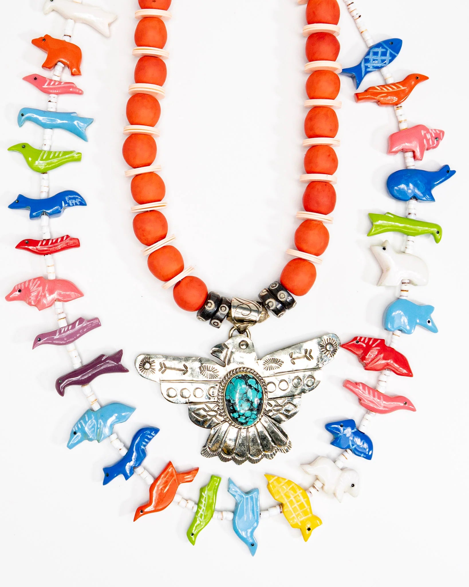 Metal Thunderbird Necklace