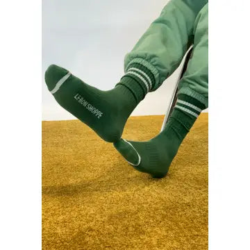 Extended Boyfriend Socks | Moss