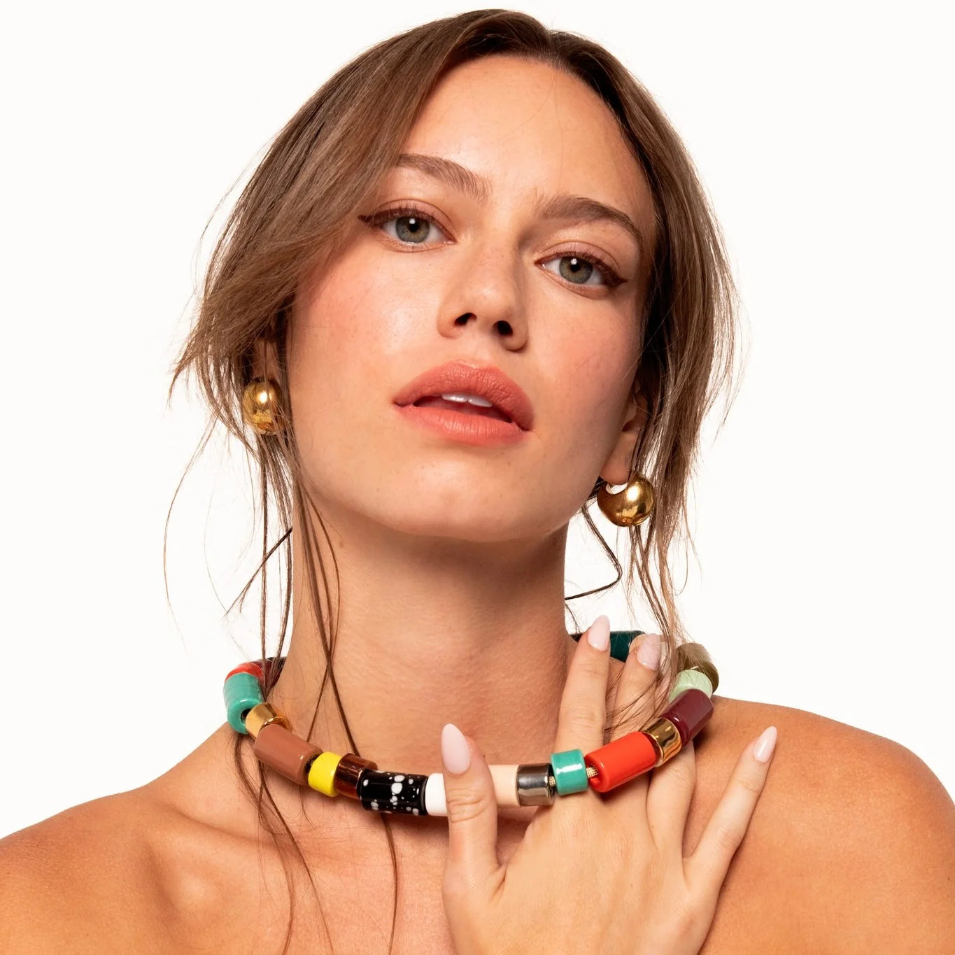 MULTI CANDY | BEAD TWO & FIVE NECKLACE