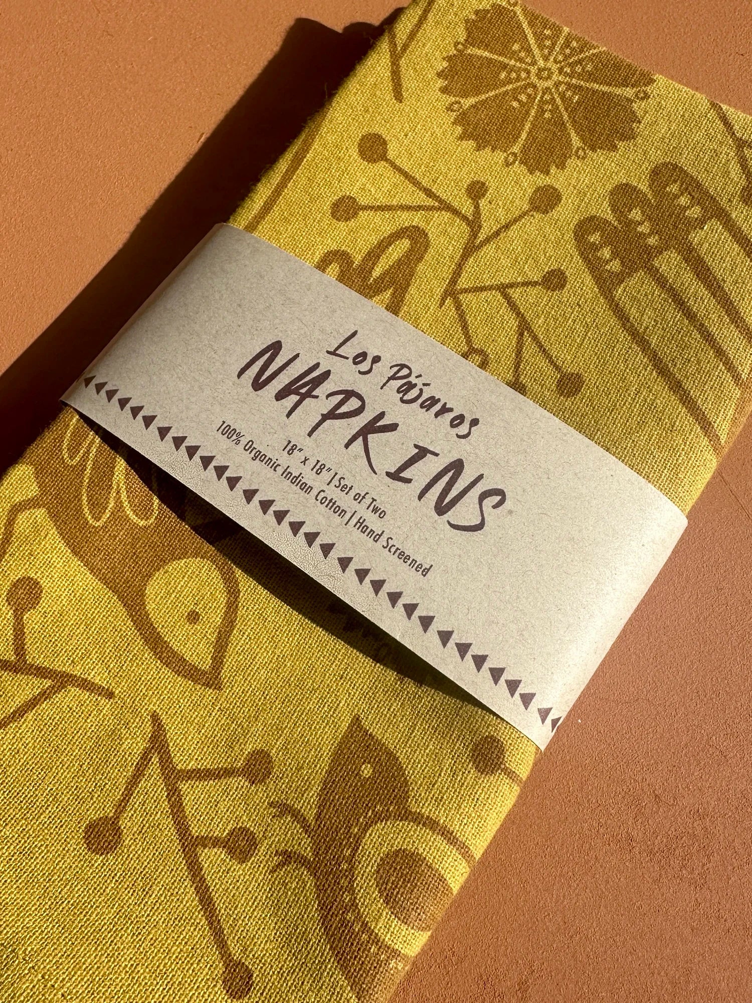Los Pajaros Napkin Set | Chamisa Yellow