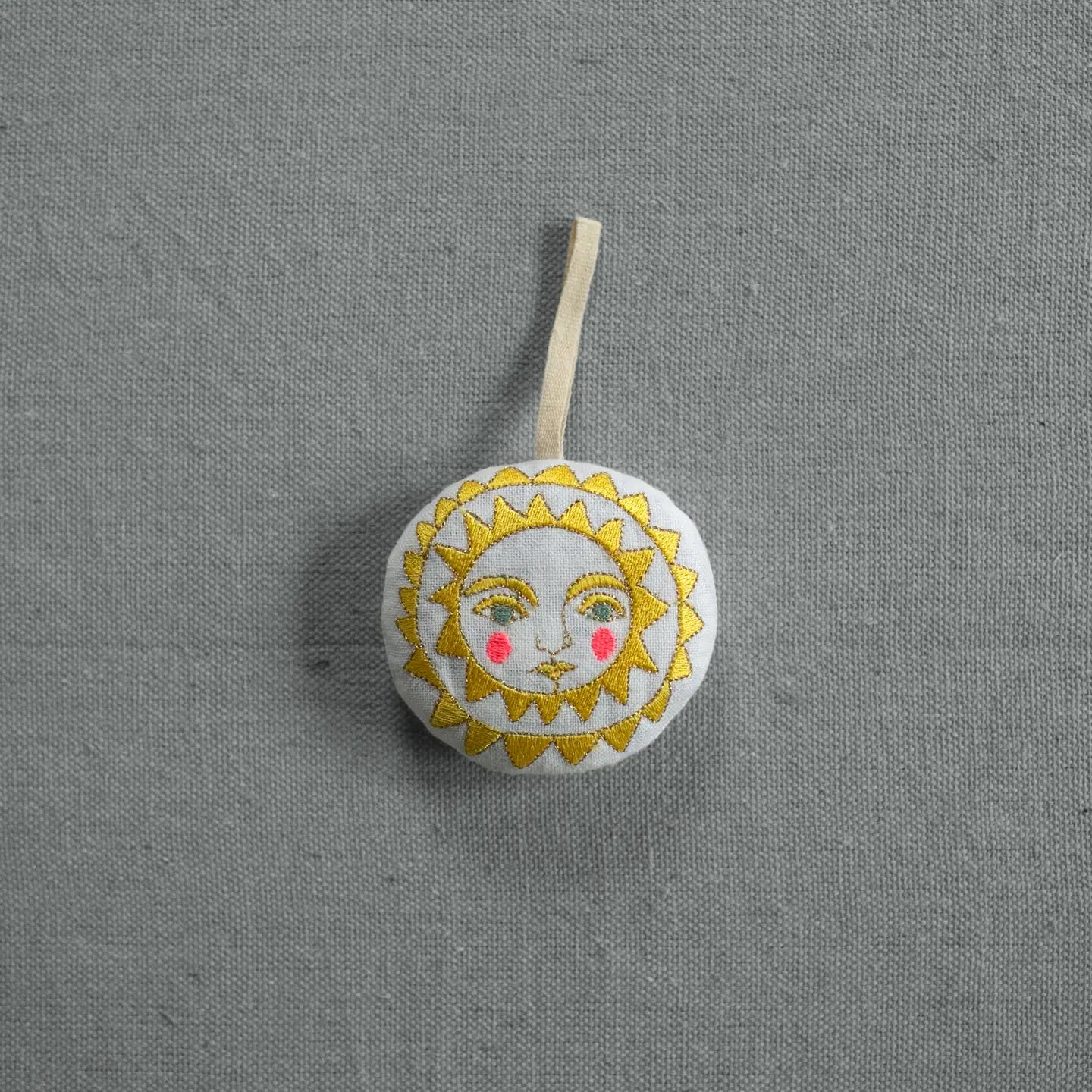 Neon Sun | Cotton & Lavender Stuffed Ornament