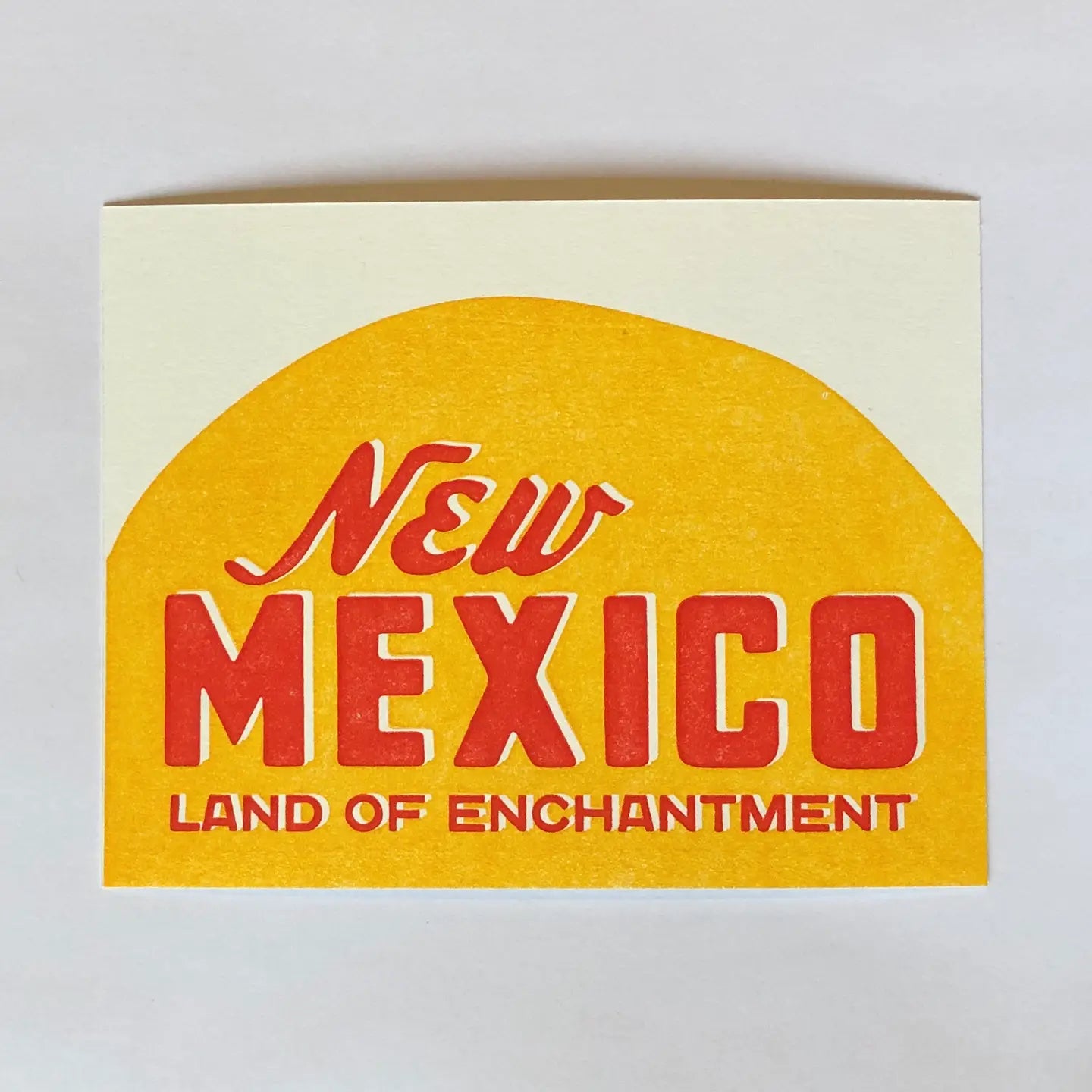 New Mexico Letterpress Post Card