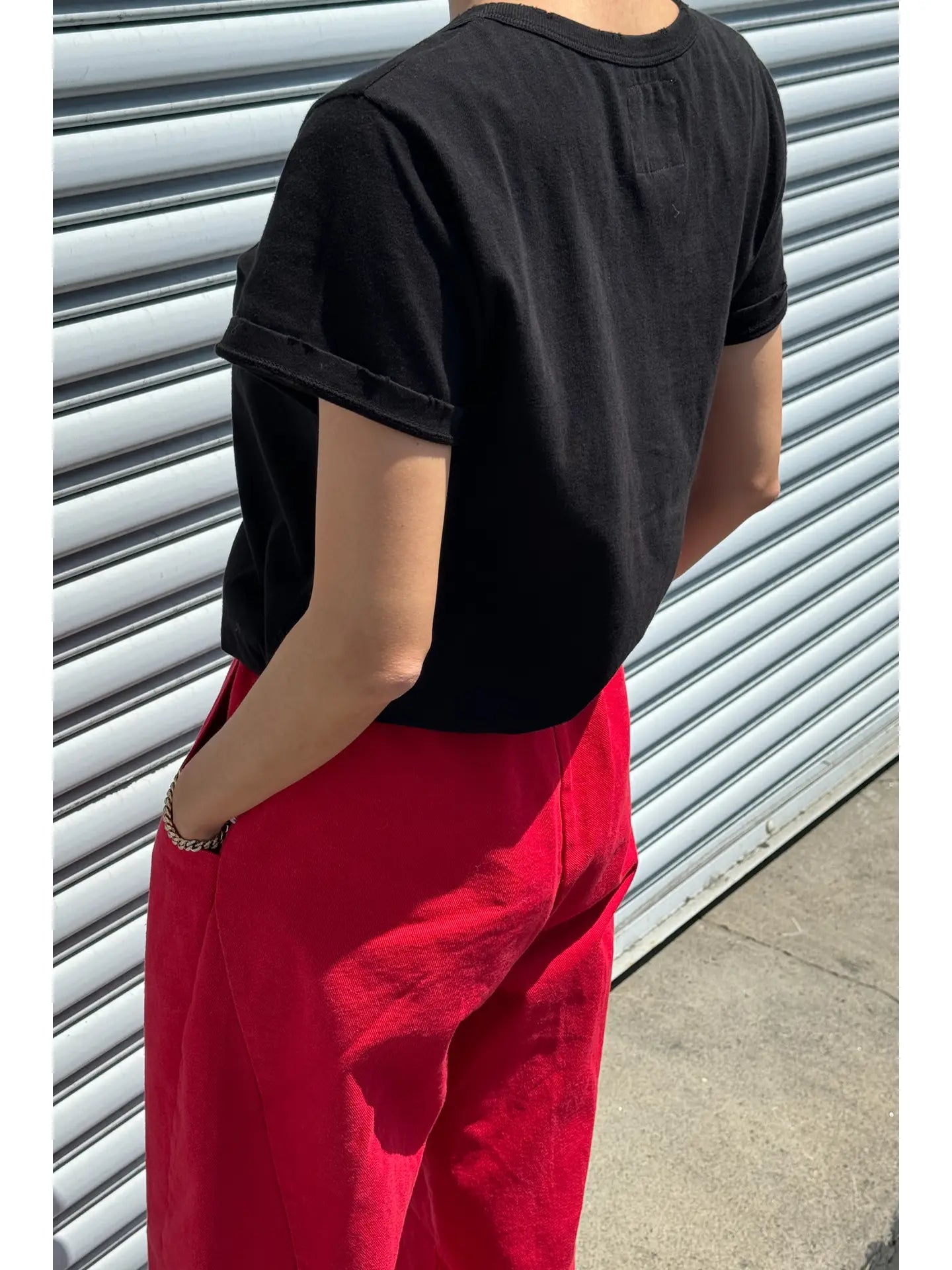 Organic Cotton Vintage Boy Tee | Black