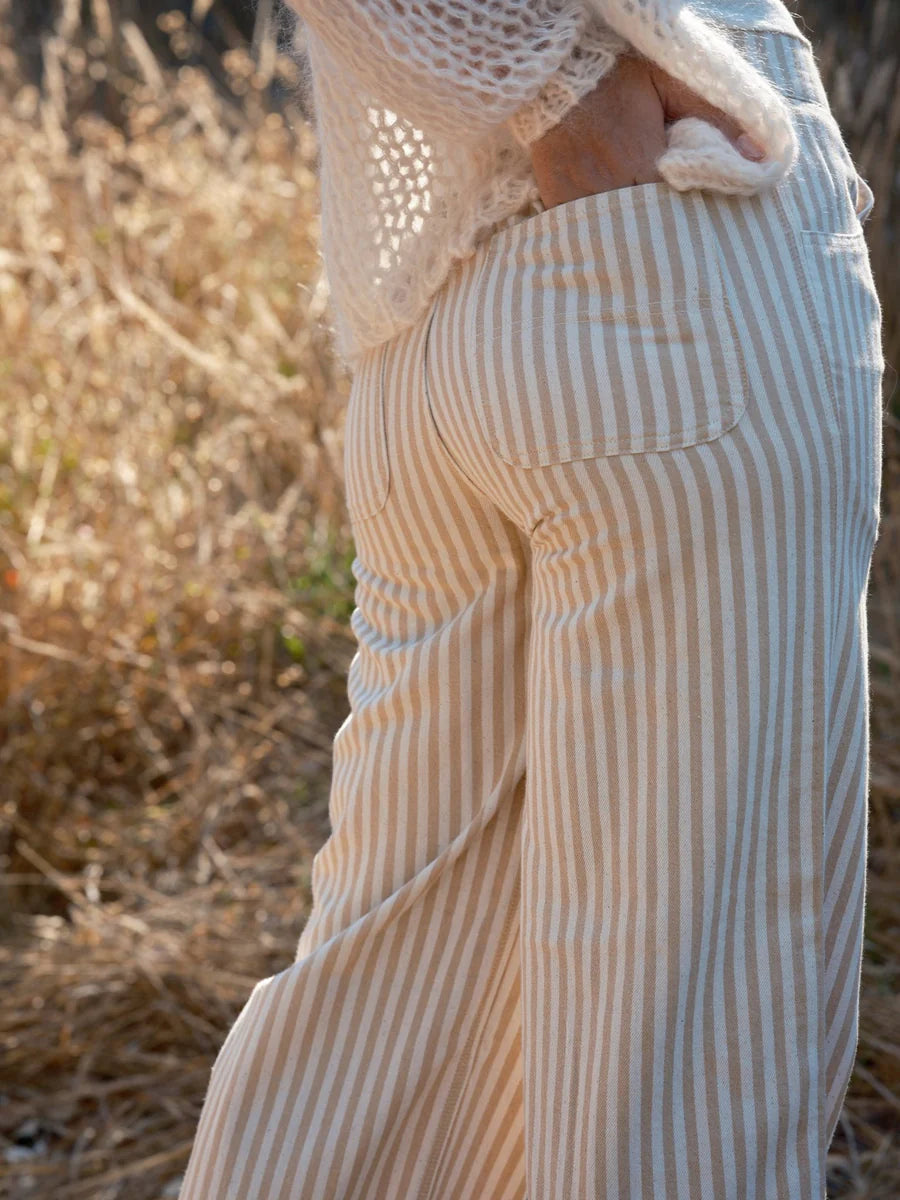 Parker Pants | Tan Stripe