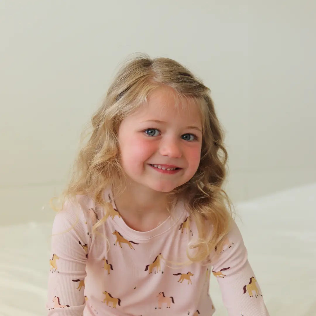 Pink Ponies | Two-Piece Pajamas