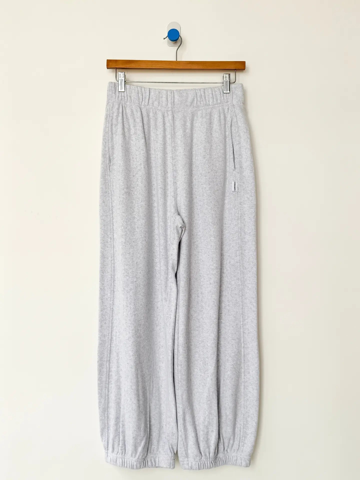 Pointelle Balloon Pants | Icy Grey