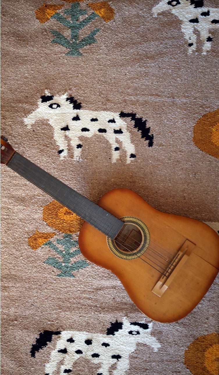 Poppies n' Ponies | Handwoven Blanket