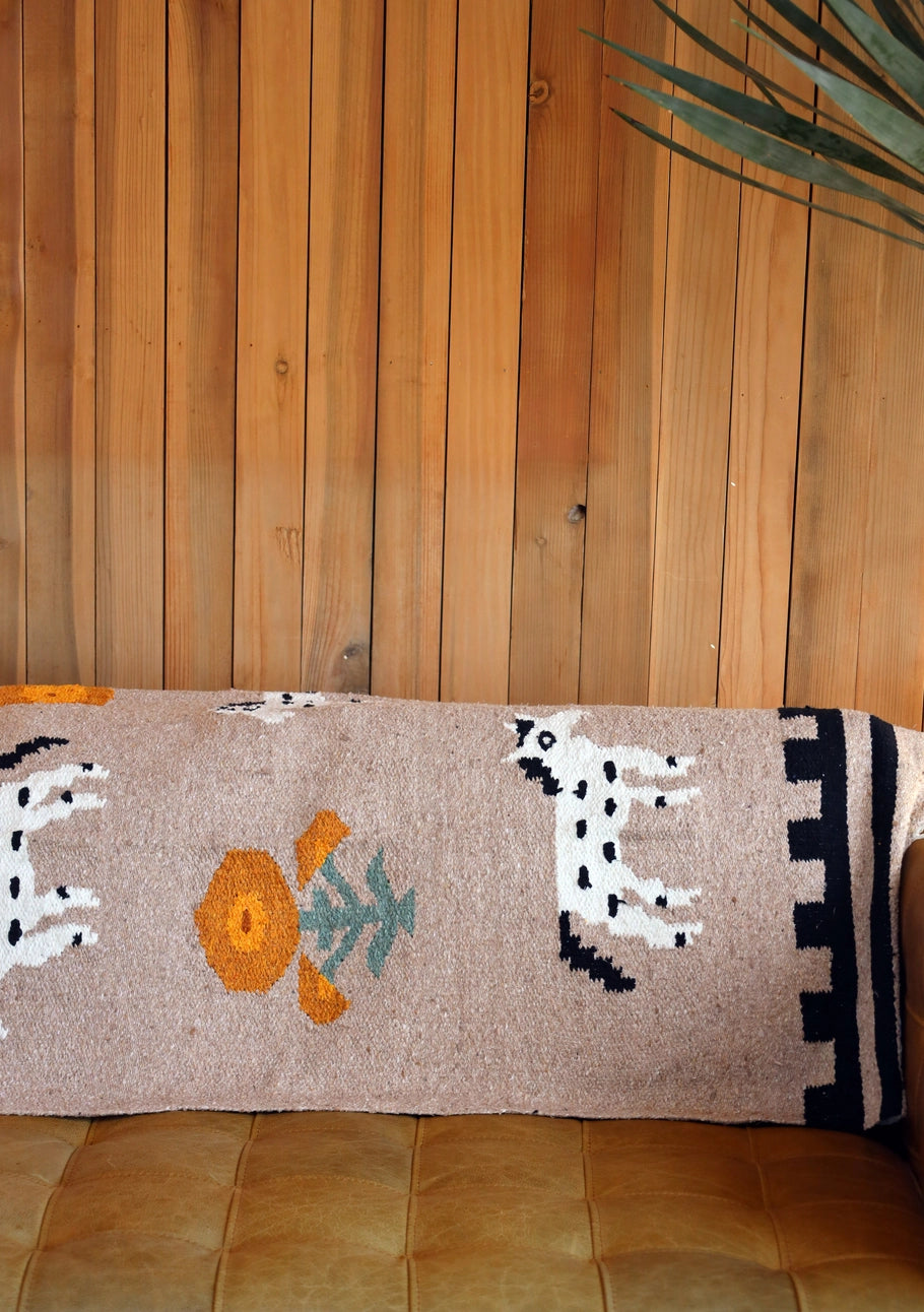 Poppies n' Ponies | Handwoven Blanket