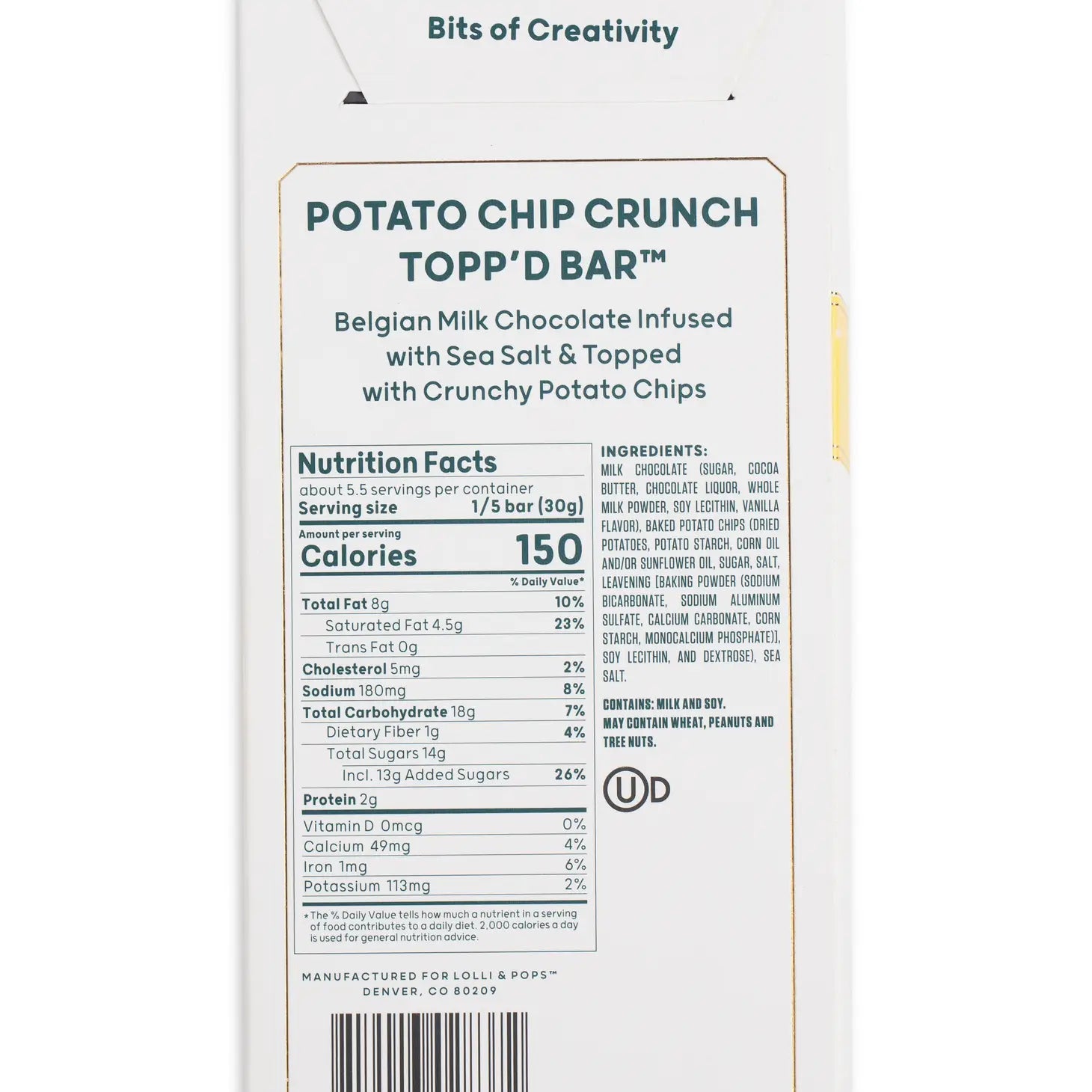 Potato Chip Crunch Topp'D Bar