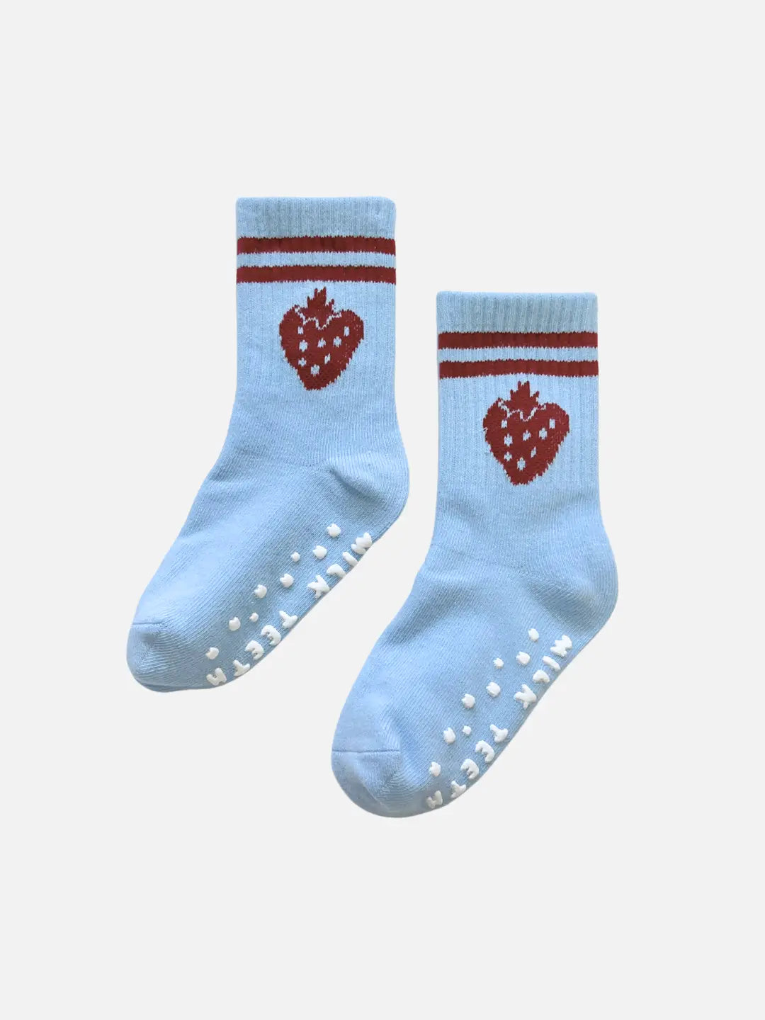 Ribbed Grip Sock | Strawberry