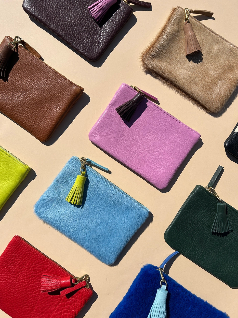 Robin Leather Tassel Keychain