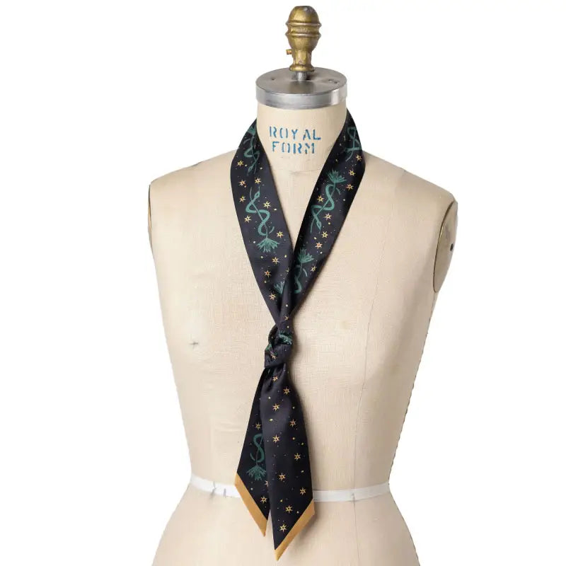 “Saddle Up and Lasso the Star” | Silk Twilly Scarf