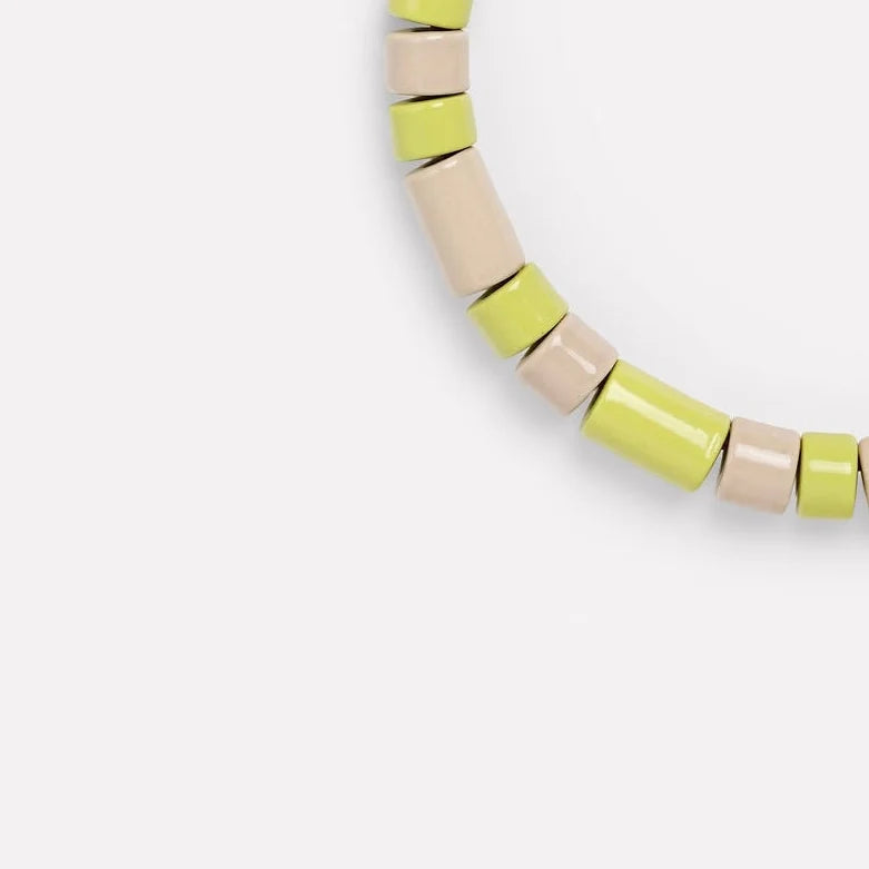 SAFETY & CREPE | BEAD TWO & FIVE NECKLACE