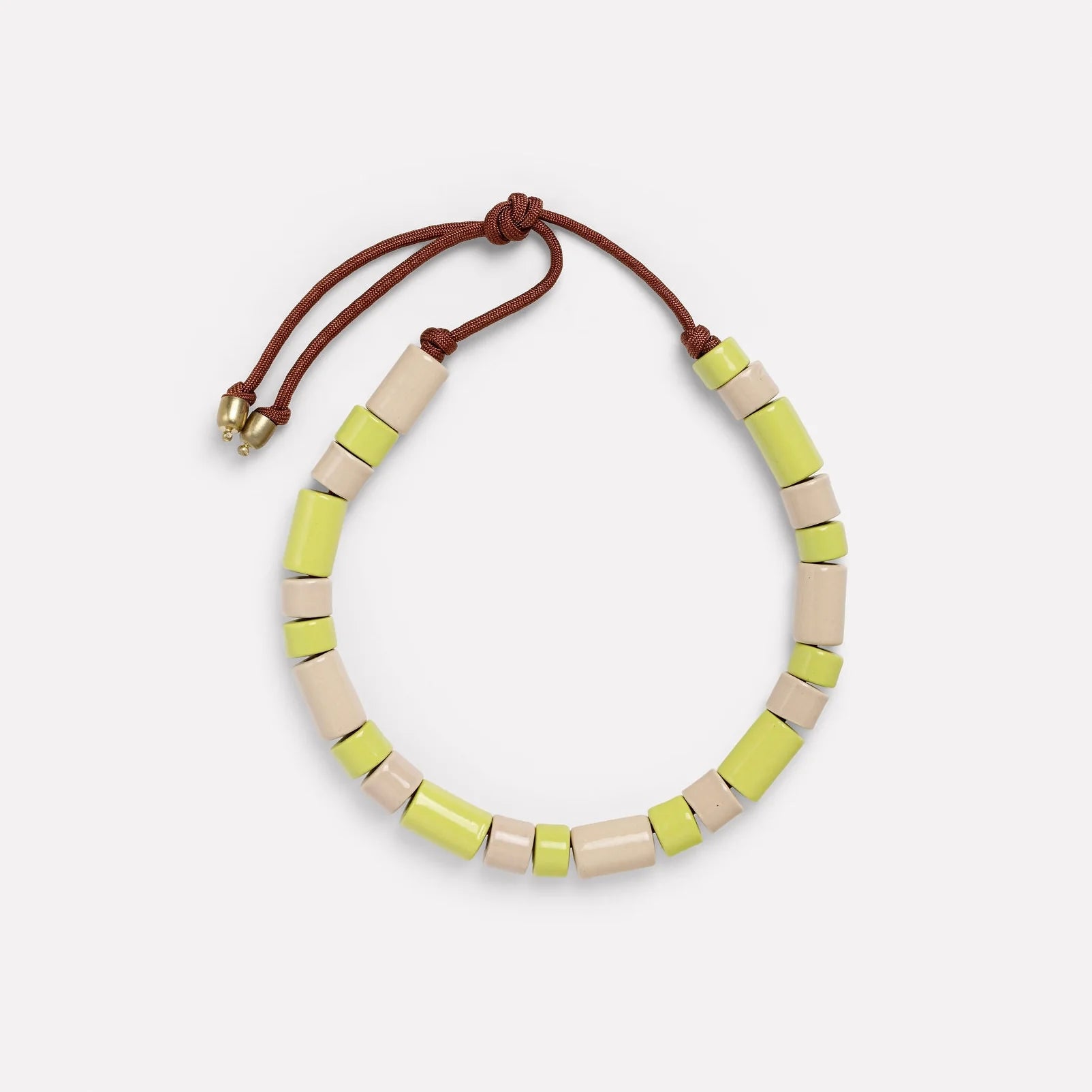 SAFETY & CREPE | BEAD TWO & FIVE NECKLACE