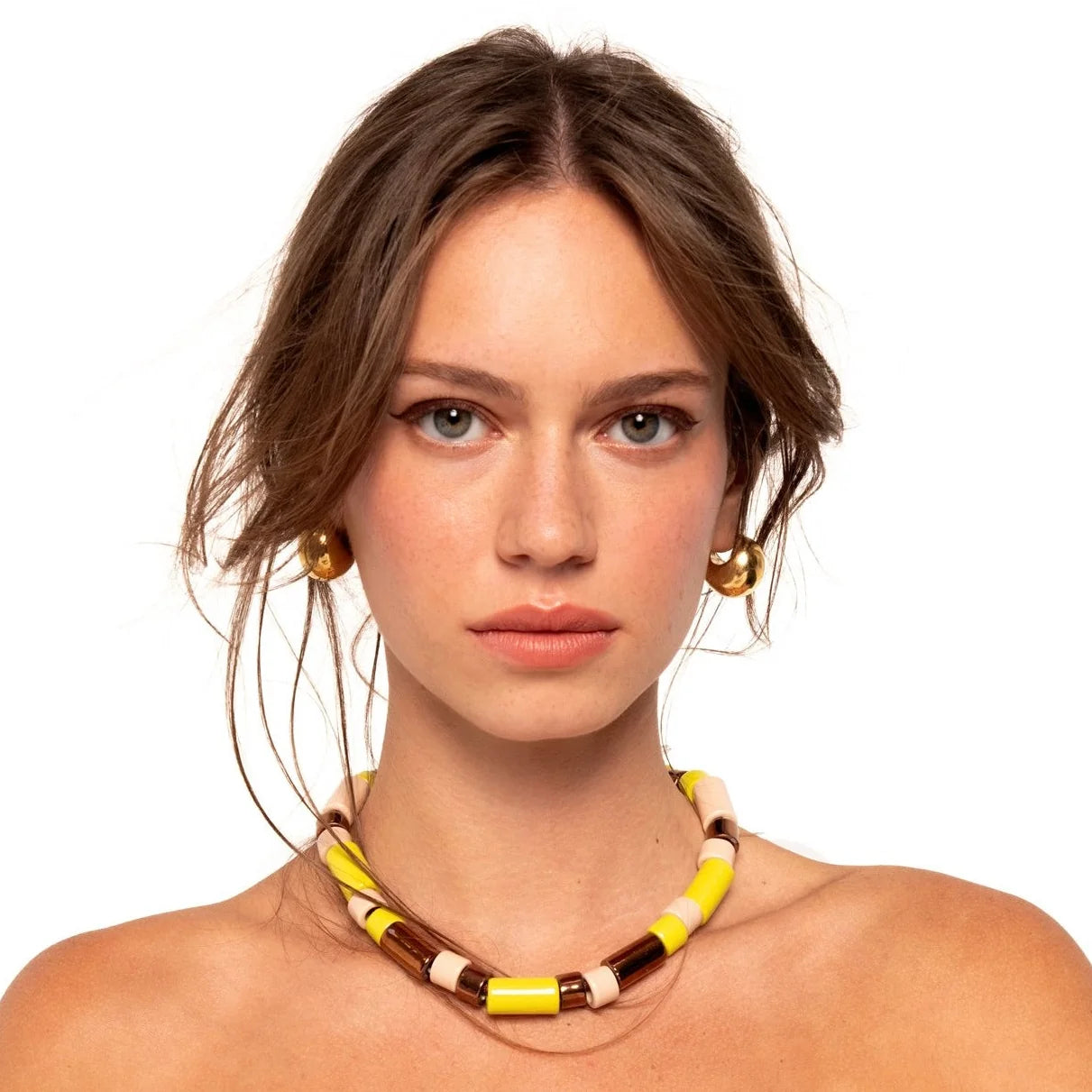 SAFETY, CREPE & PENNY | BEAD ONE & FOUR NECKLACE