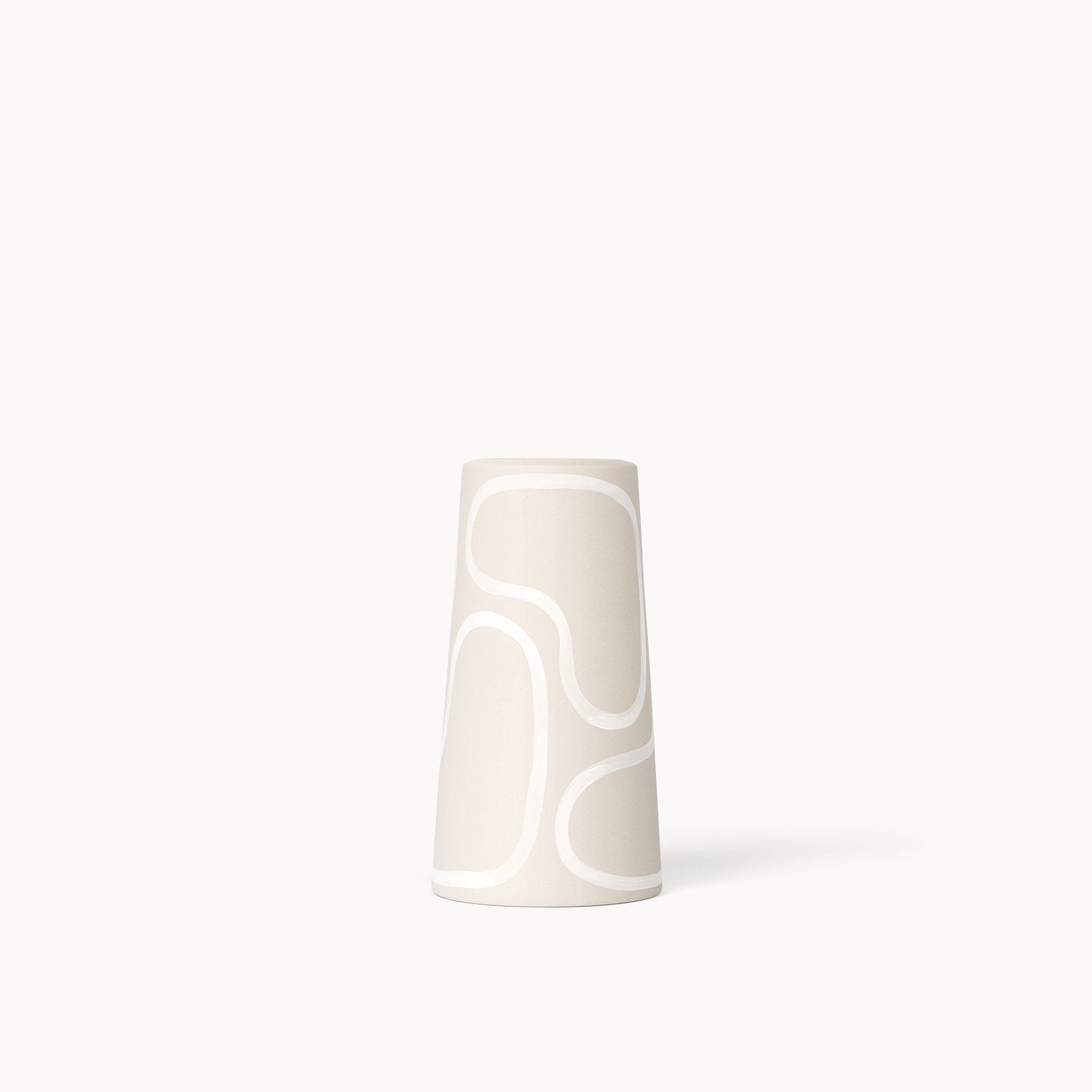 Sand Outline Pillar Vase