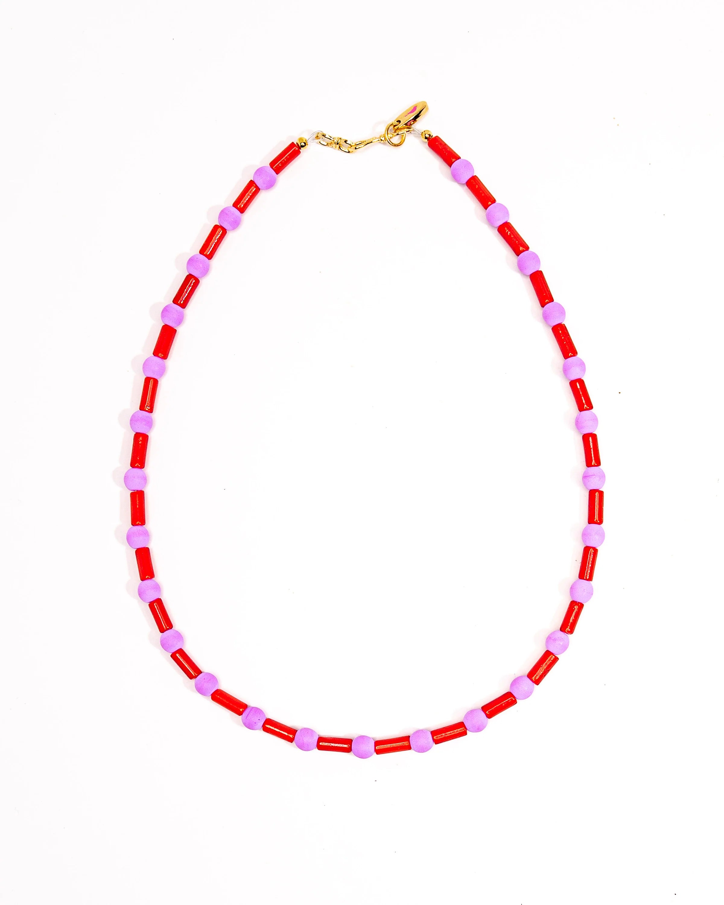 Red Short Stacker Necklace