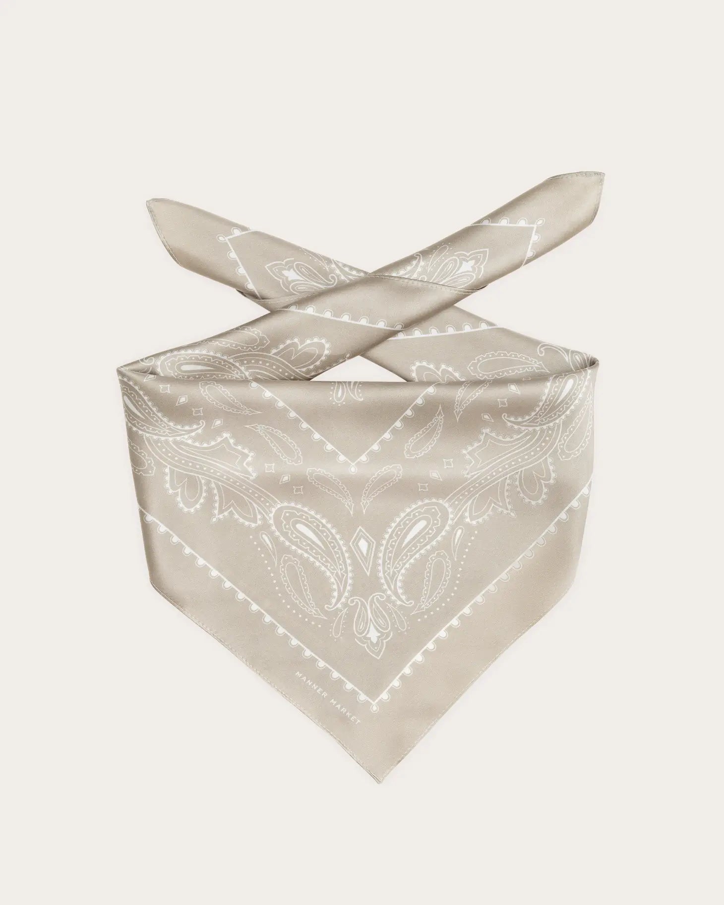 Silk Western Bandana Scarf | Dust
