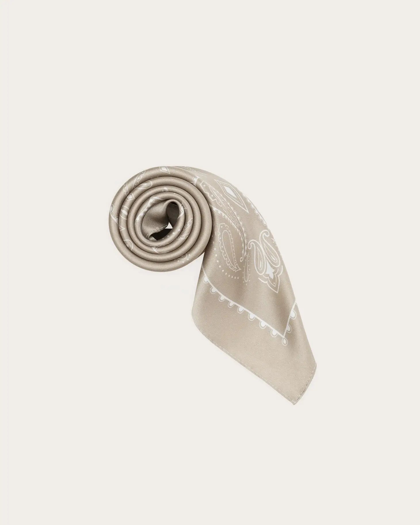 Silk Western Bandana Scarf | Dust