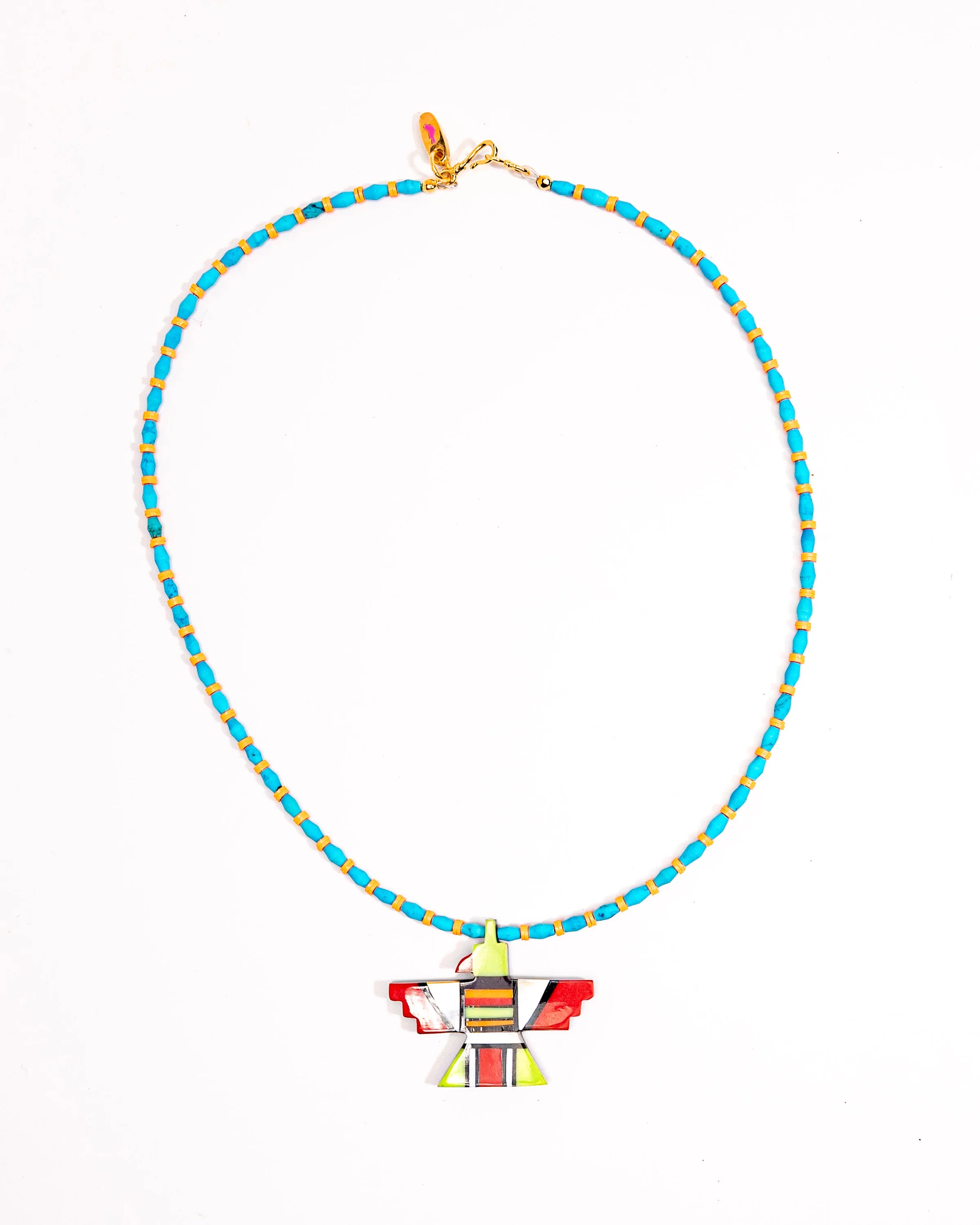 Small Thunderbird Inlay Necklace