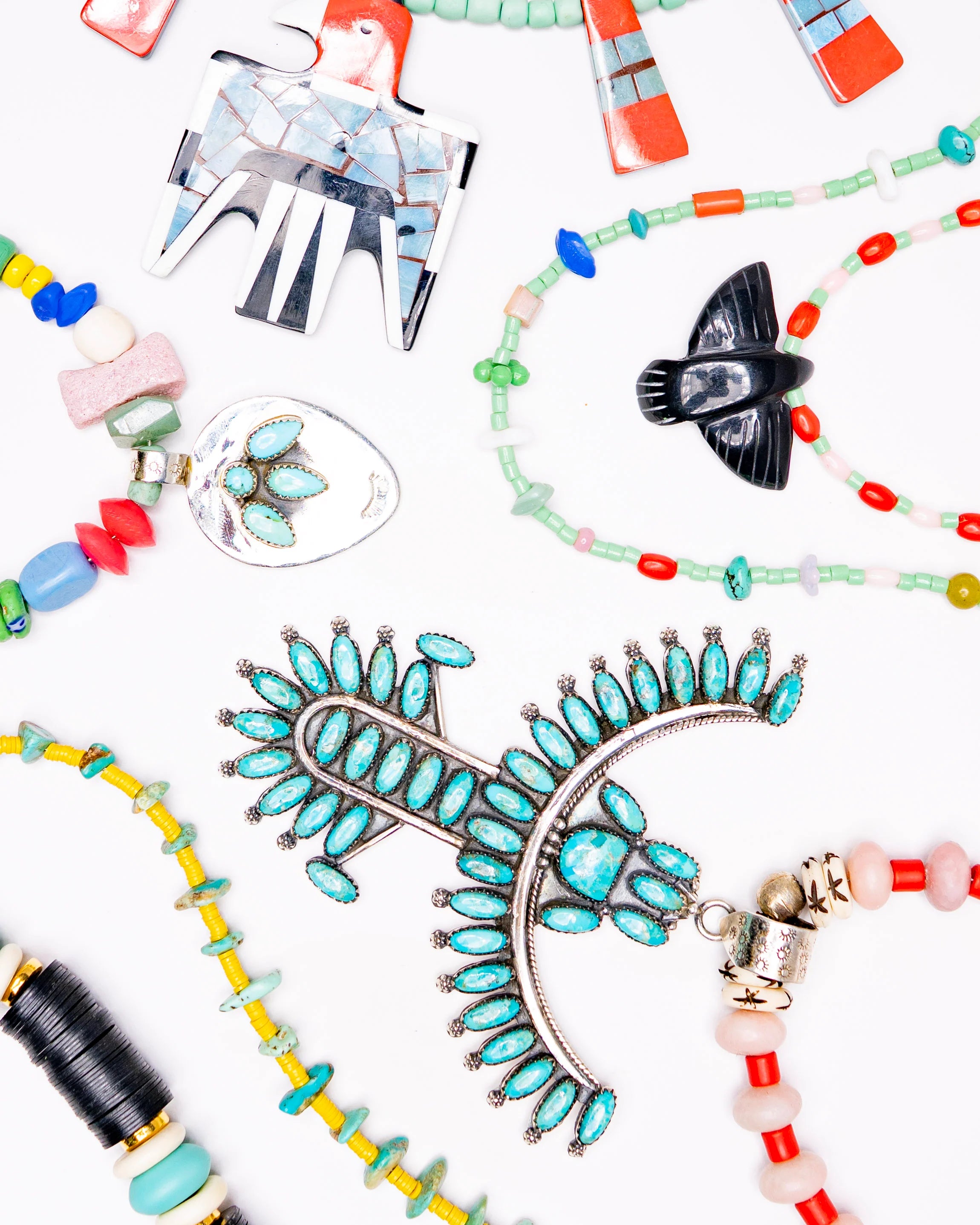 Sterling and Turquoise Firebird Necklace