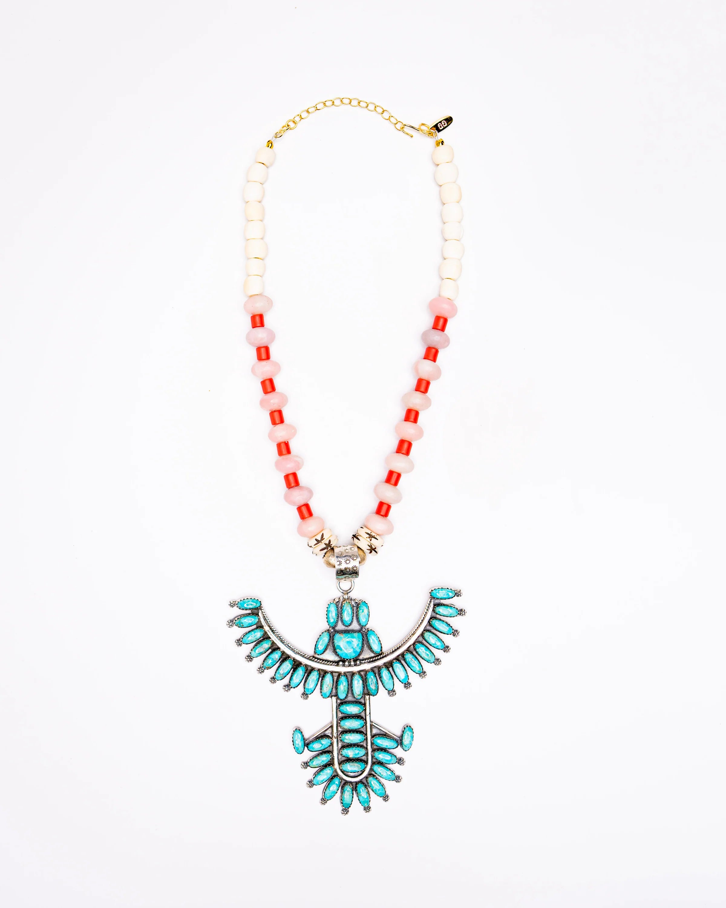Sterling and Turquoise Firebird Necklace
