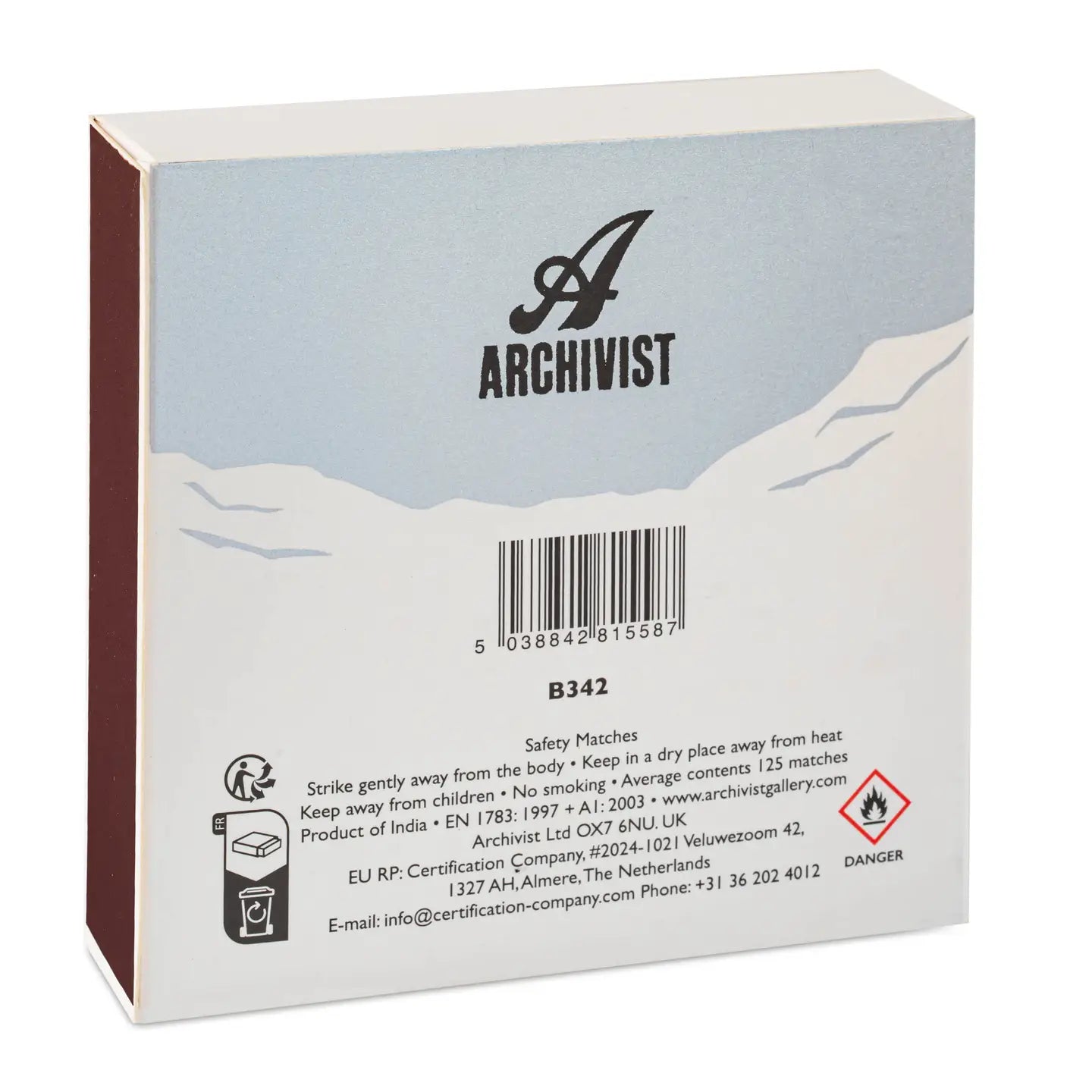 The Skier | Square Matchbox