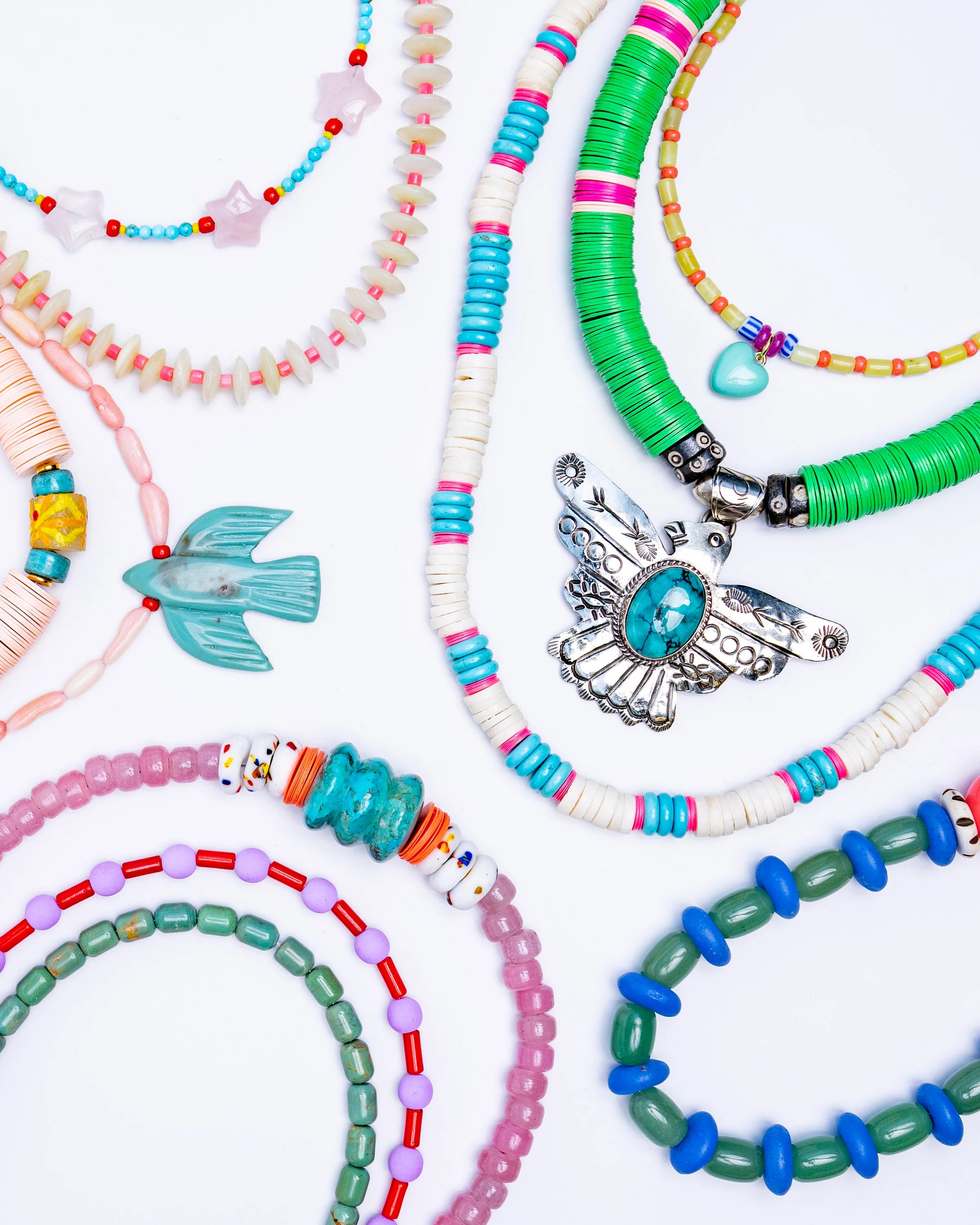 Turquoise Tube Necklace