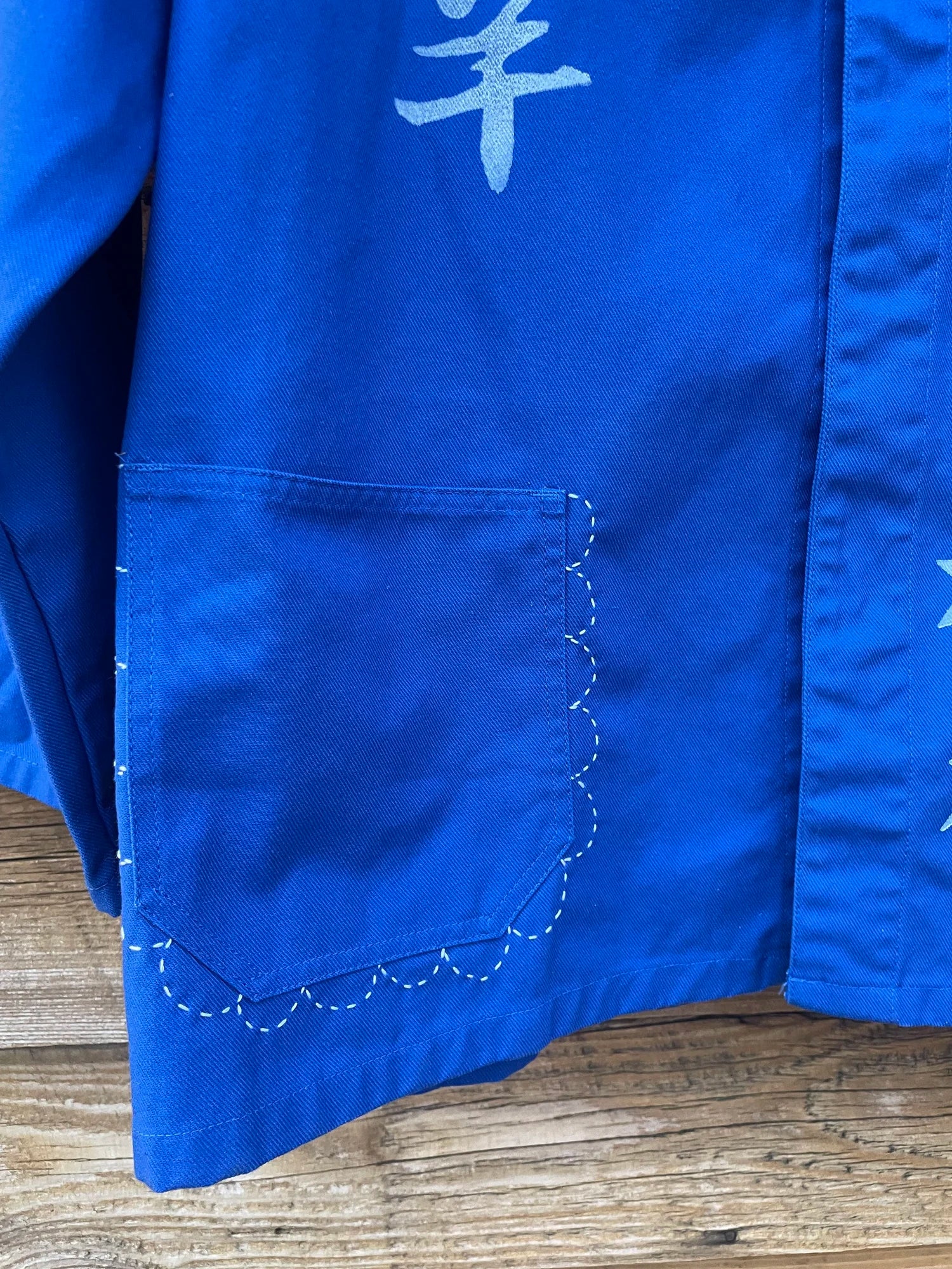 Upcycled Royal Blue Work Jacket | Knomad Tiger