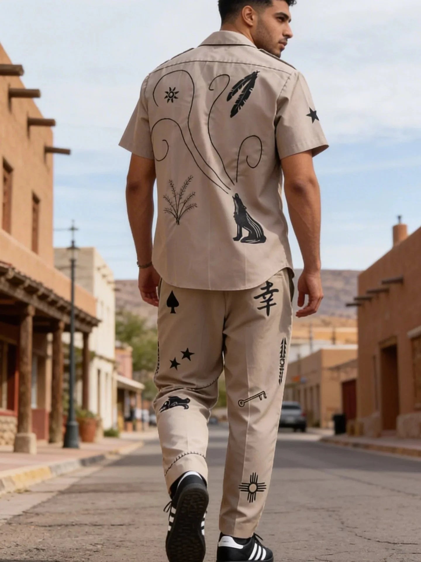 Upcycled Vintage Khaki Army Uniform Set | Knomad Tiger