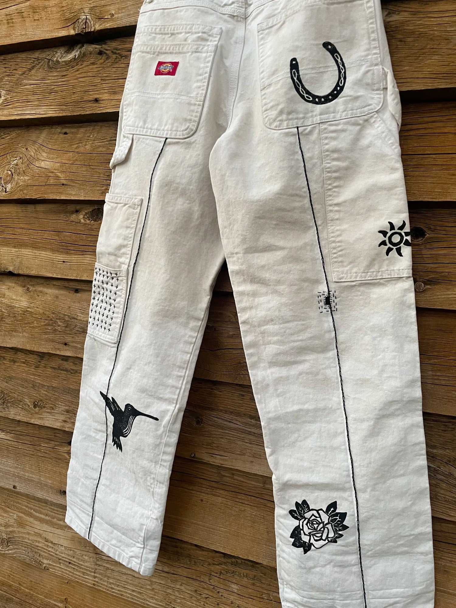 Upcycled White Work Pant | Knomad Tiger