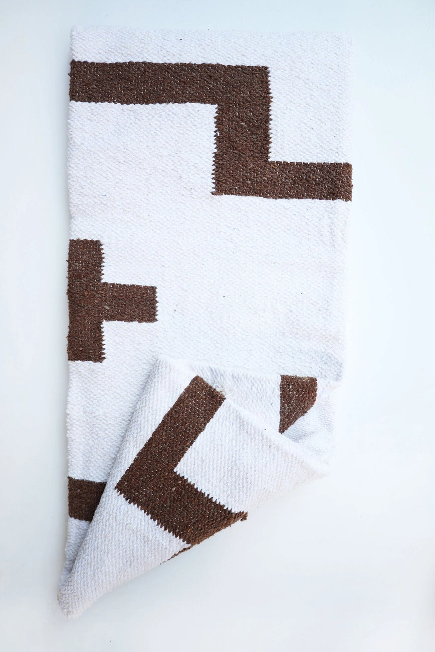 White Sands in Tobacco | Handwoven Blanket