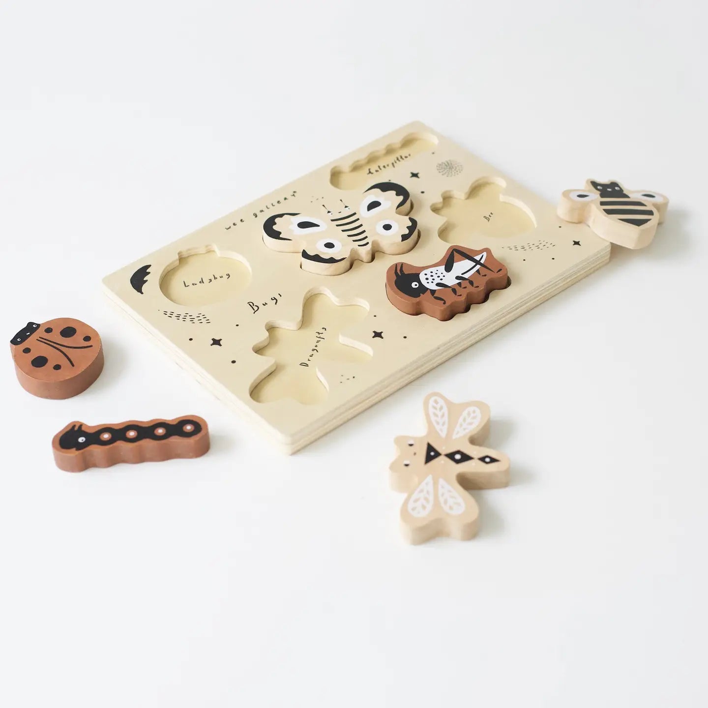 Wooden Tray Puzzle | Bugs