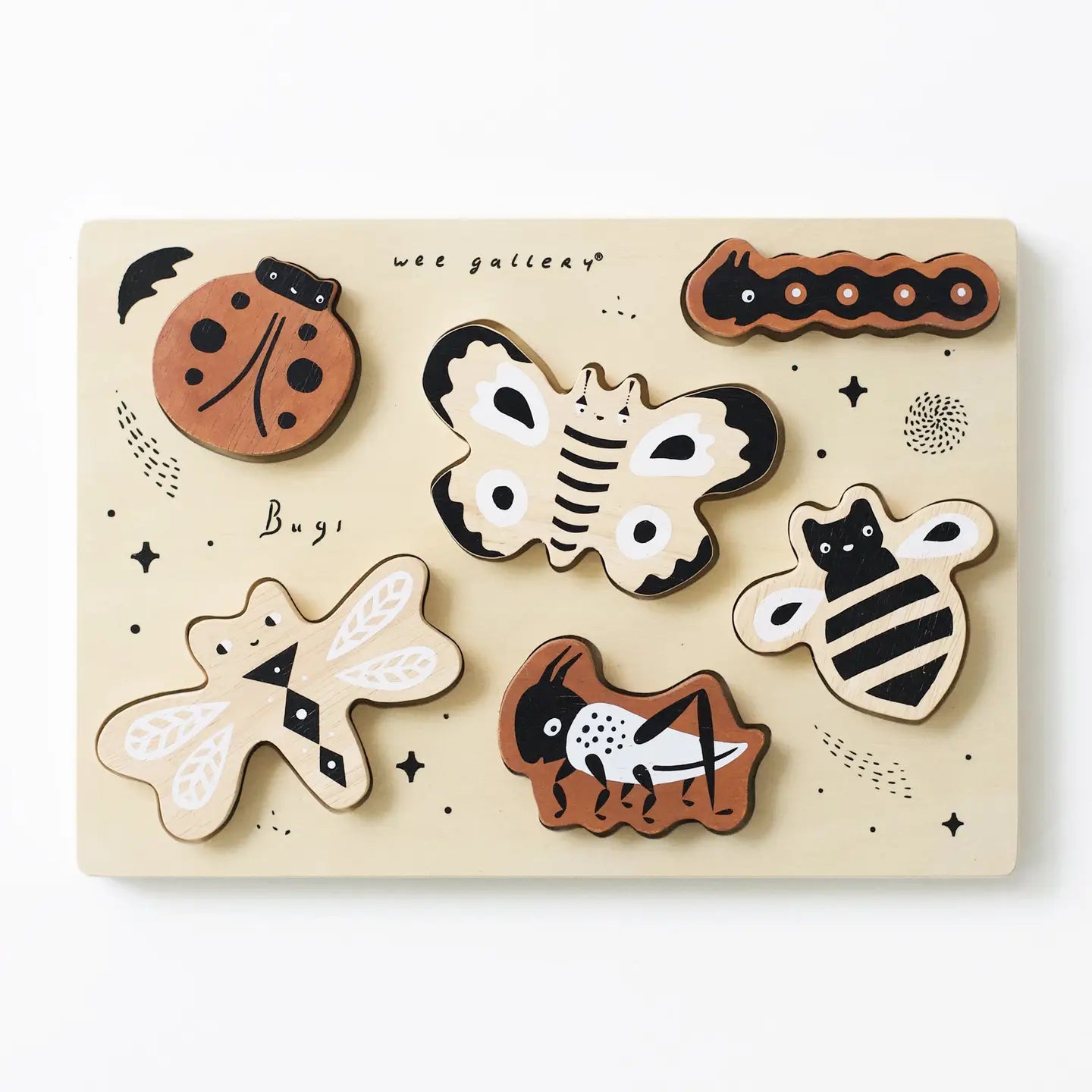 Wooden Tray Puzzle | Bugs