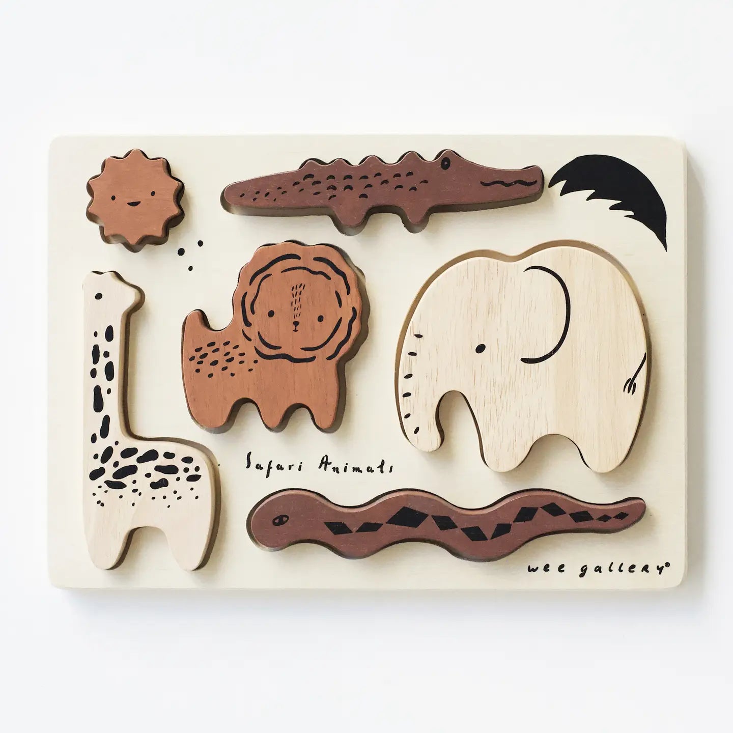 Wooden Tray Puzzle | Safari Animals