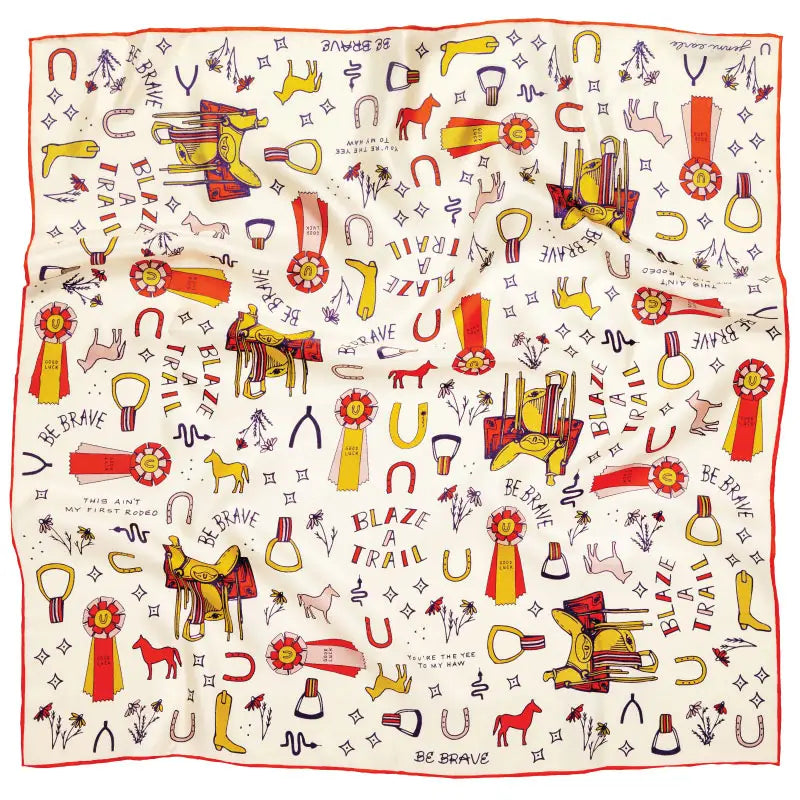 “Word Jumble” | Silk Scarf