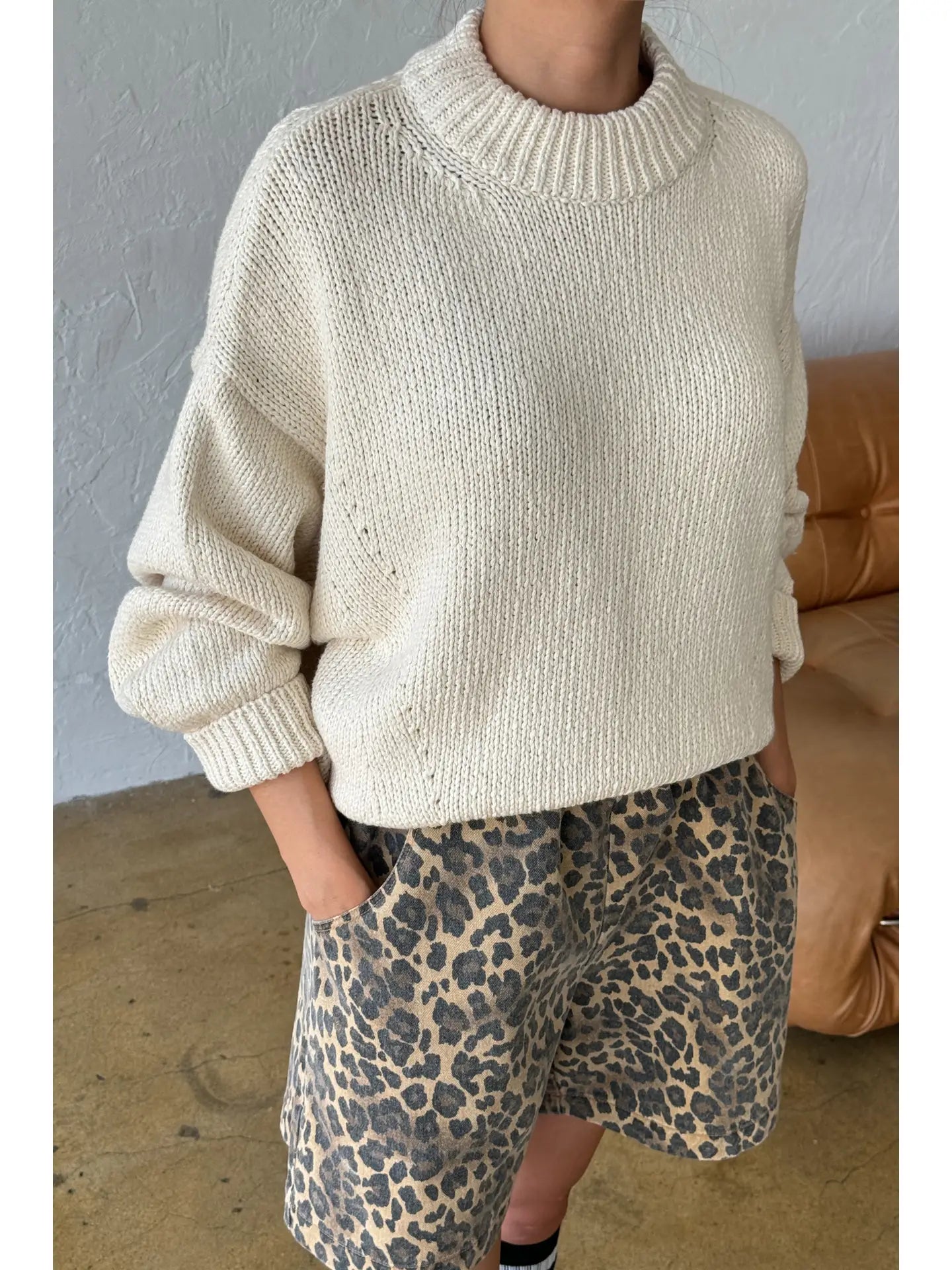 Zoe Cotton Sweater | Naturel