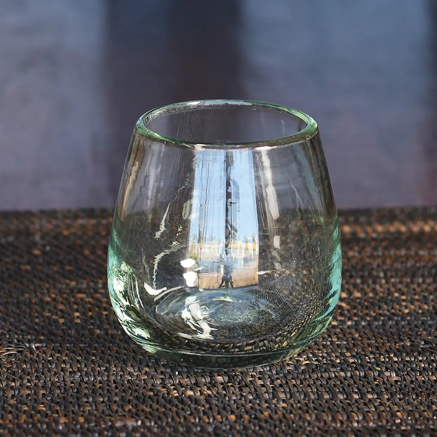 Recycled Glass Stemless Wine Glass