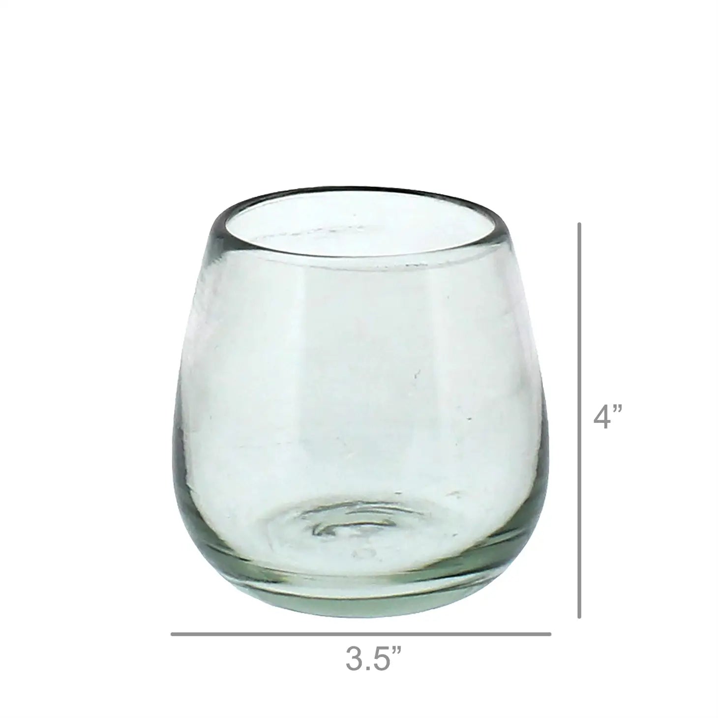 Recycled Glass Stemless Wine Glass