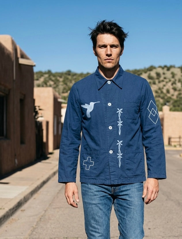 Navy Blue Chore Jacket | Knomad Tiger